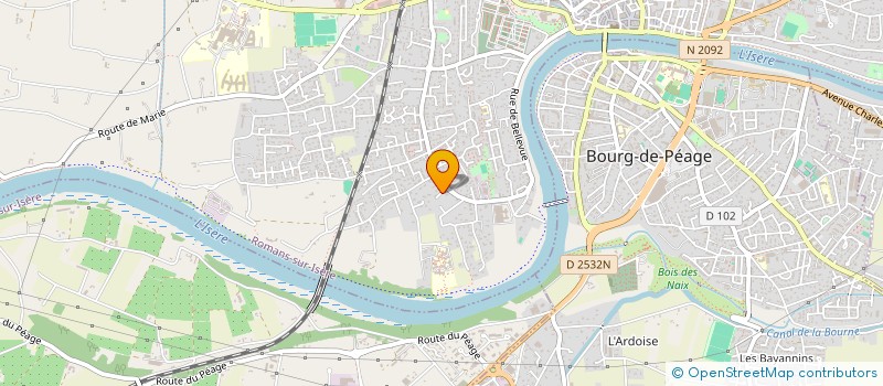 localisation de l'entreprise SCI DES BRUYERES  ROMANS-SUR-ISERE