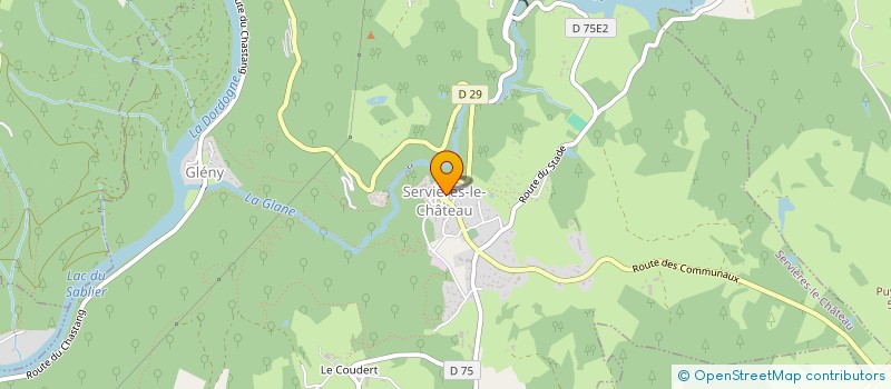 localisation de l'entreprise SCI DES BRUYERES  SERVIERES-LE-CHATEAU