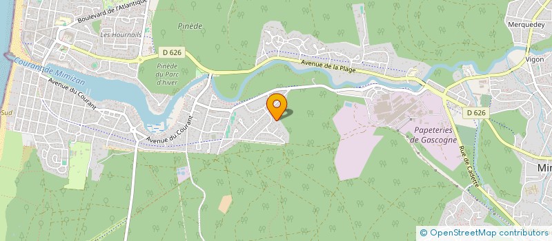 localisation de l'entreprise SCI DES BRUYERES  MIMIZAN