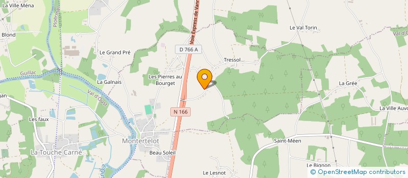 localisation de l'entreprise SCI DES BRUYERES  MONTERTELOT