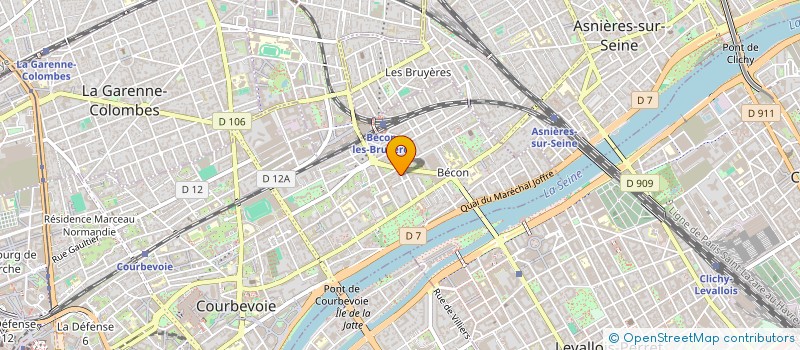 localisation de l'entreprise SCI DES BRUYERES à COURBEVOIE