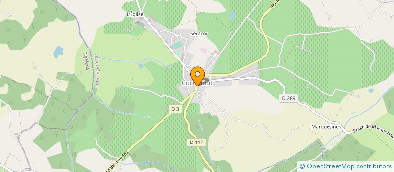 localisation de l'entreprise SCI DES BUIS  COCUMONT