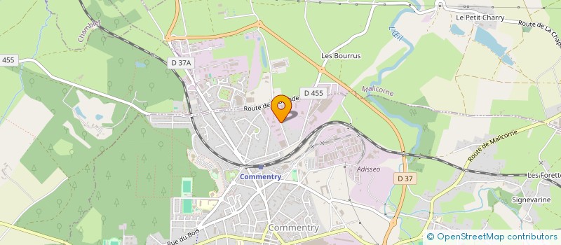 localisation de l'entreprise SCI DES BUISSONETTES  COMMENTRY