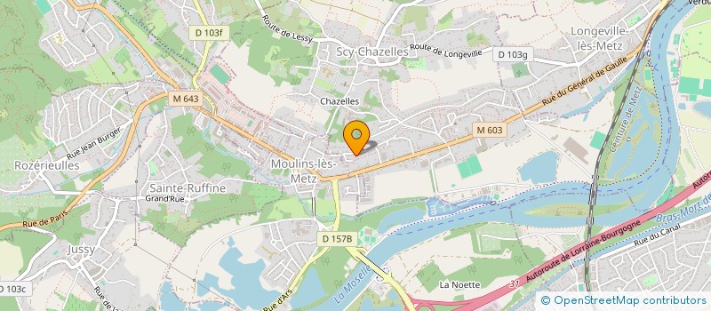 localisation de l'entreprise SCI DES BUISSONS  SCY-CHAZELLES