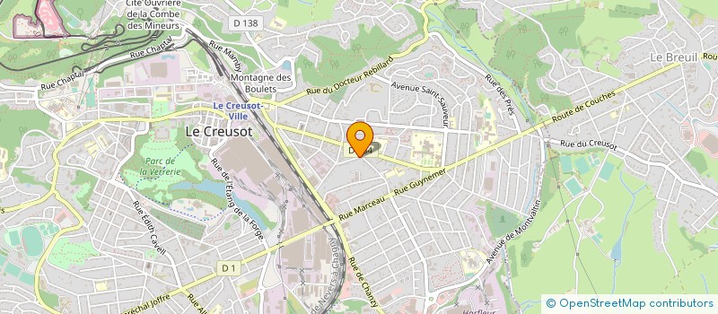 localisation de l'entreprise SCI DES BUREAUX G.R.C à LE CREUSOT