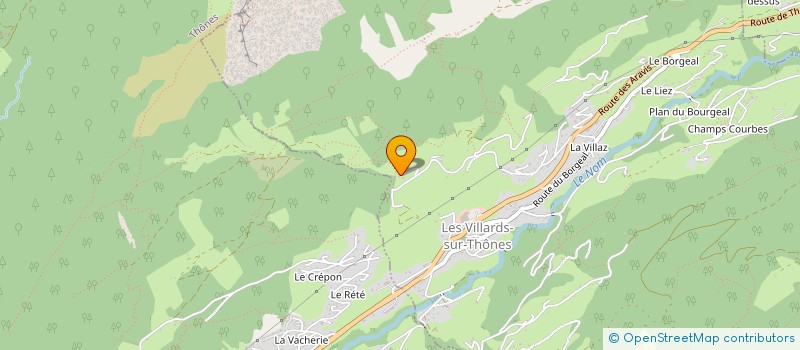 localisation de l'entreprise SCI DES C'MONS  LES VILLARDS-SUR-THONES