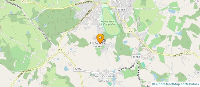 localisation de l'entreprise SCI DES CABANES  SAINT-SORNIN-LAVOLPS