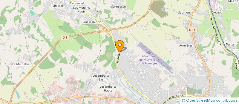 localisation de l'entreprise SCI DES CABANS  VILLEFRANCHE-DE-ROUERGUE