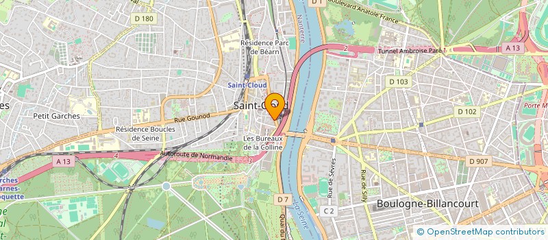 localisation de l'entreprise SCI DES CABRIANS à SAINT-CLOUD