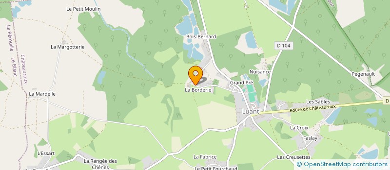 localisation de l'entreprise SCI DES CAILLOTTES à LUANT