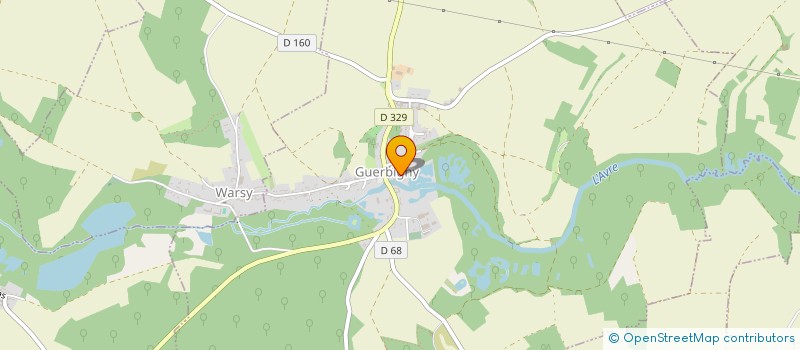 localisation de l'entreprise SCI DES CAILLOUX  GUERBIGNY