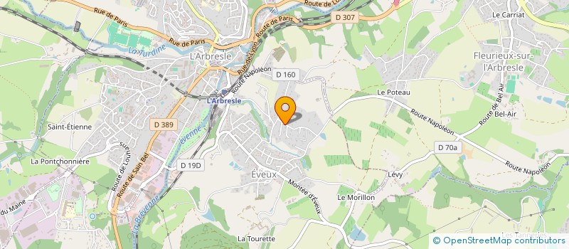 localisation de l'entreprise SCI DES CAILLOUX  EVEUX