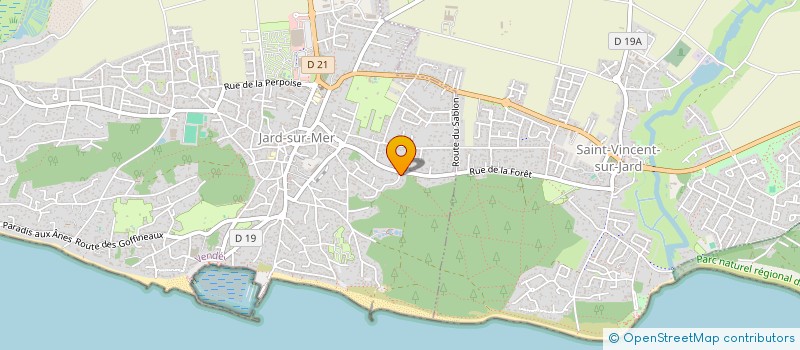 localisation de l'entreprise SCI DES CALINES à JARD-SUR-MER