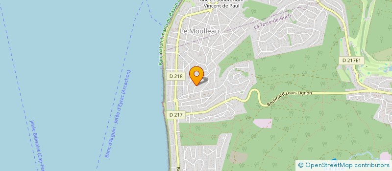 localisation de l'entreprise SCI DES CAMELIAS à LA TESTE-DE-BUCH