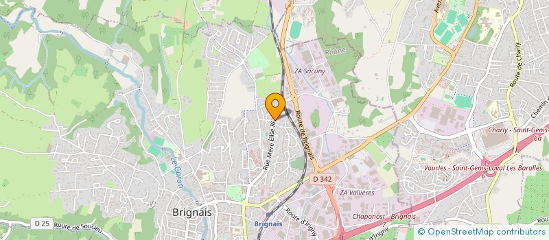 localisation de l'entreprise SCI DES CAMELIAS  BRIGNAIS