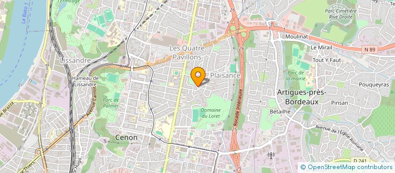 localisation de l'entreprise SCI DES CAMELIAS  CENON