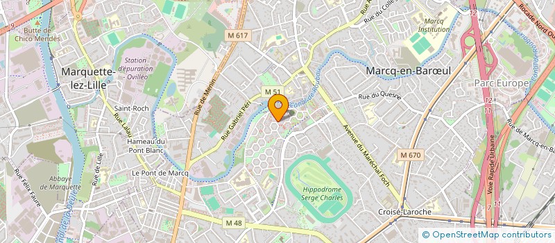 localisation de l'entreprise SCI DES CAMELIAS à MARCQ-EN-BARŒUL