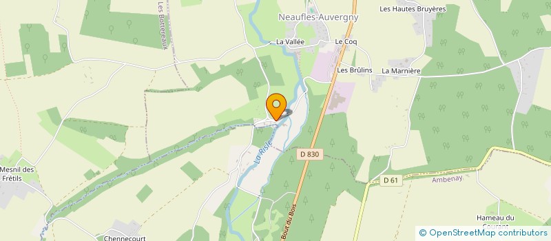 localisation de l'entreprise SCI DES CAMPAGNOLS  NEAUFLES-AUVERGNY