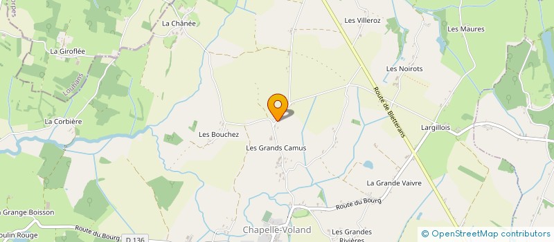 localisation de l'entreprise SCI DES CAMUS  CHAPELLE-VOLAND