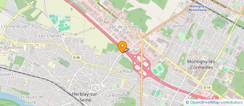 localisation de l'entreprise SCI DES CANARDS  HERBLAY-SUR-SEINE