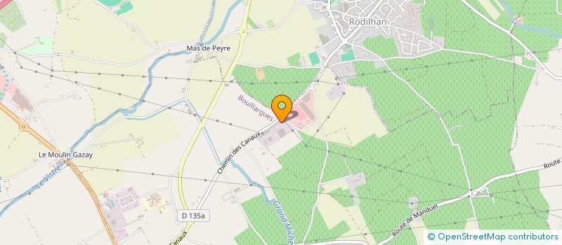 localisation de l'entreprise SCI DES CANAUX  BOUILLARGUES