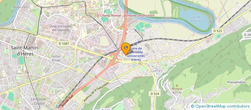 localisation de l'entreprise SCI DES CANIERS  GIERES