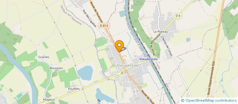 localisation de l'entreprise SCI DES CAPELAS  MONBEQUI