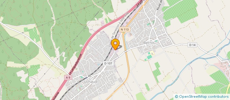 localisation de l'entreprise SCI DES CAPITELLES  BERNIS