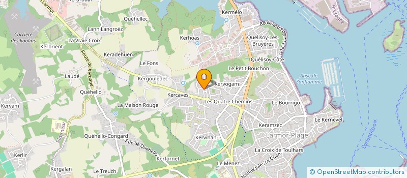 localisation de l'entreprise SCI DES CAPRELLES  LARMOR-PLAGE