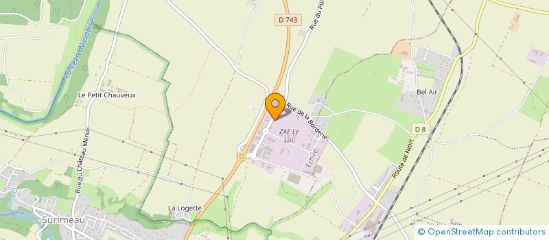 localisation de l'entreprise SCI DES CAPRICORNES  ECHIRE