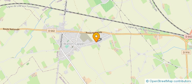 localisation de l'entreprise SCI DES CAPS à WALLON-CAPPEL