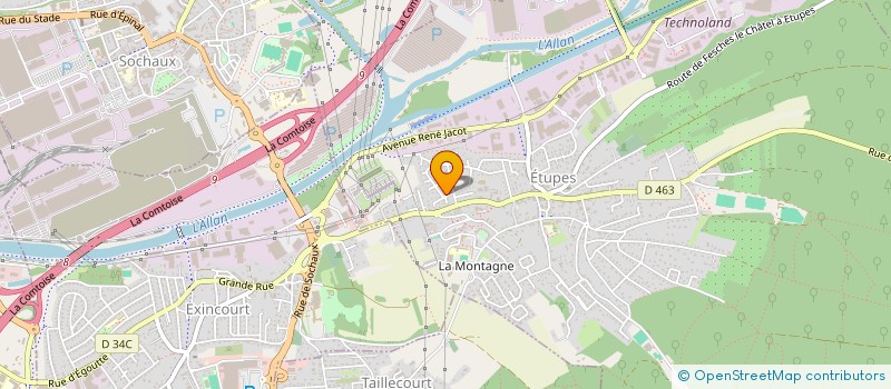 localisation de l'entreprise SCI DES CAPUCINES  ETUPES