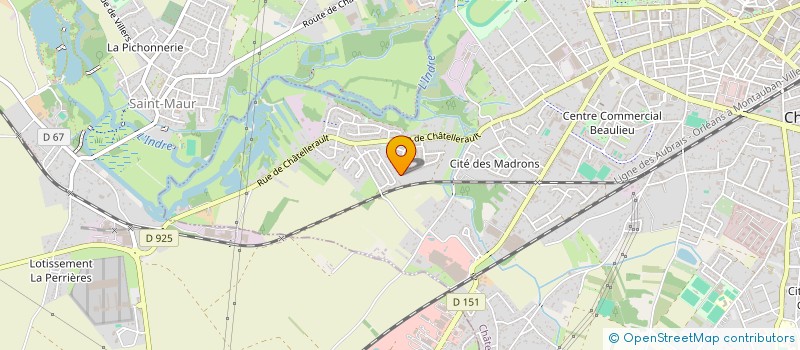localisation de l'entreprise SCI DES CAPUCINES à CHATEAUROUX