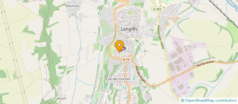 localisation de l'entreprise SCI DES CAPUCINS à LANGRES