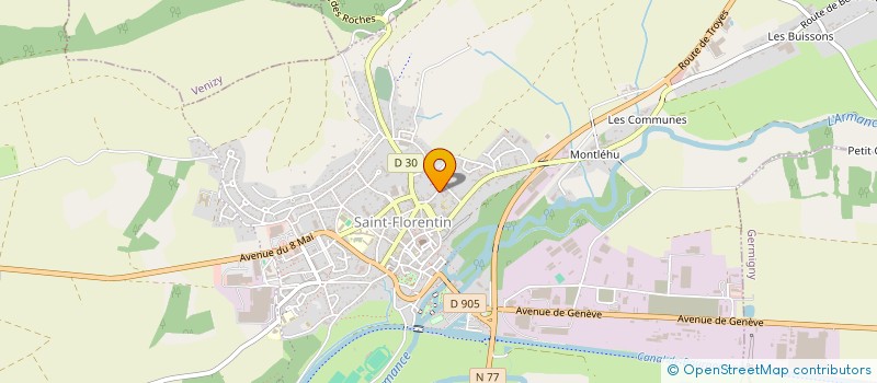 localisation de l'entreprise SCI DES CAPUCINS  SAINT-FLORENTIN