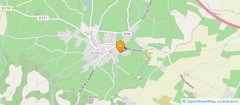 localisation de l'entreprise SCI DES CAPUCINS  ARZENS