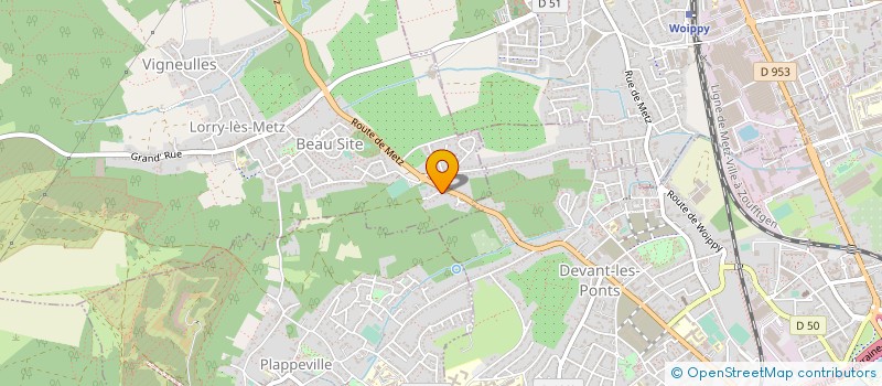 localisation de l'entreprise SCI DES CAPUCINS  LORRY-LES-METZ