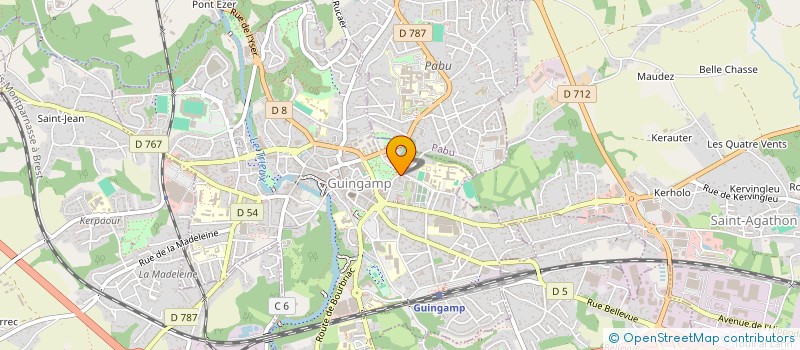 localisation de l'entreprise SCI DES CAPUCINS  GUINGAMP