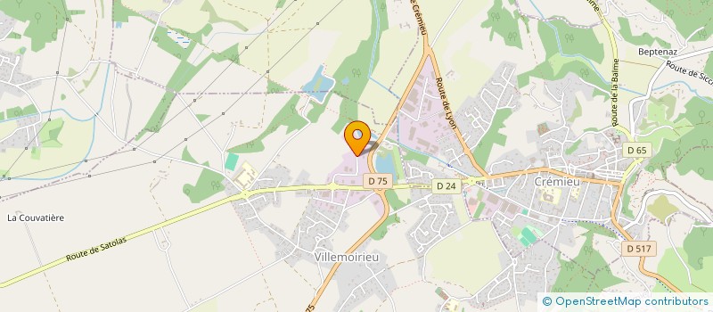 localisation de l'entreprise SCI DES CAPUCINS  VILLEMOIRIEU