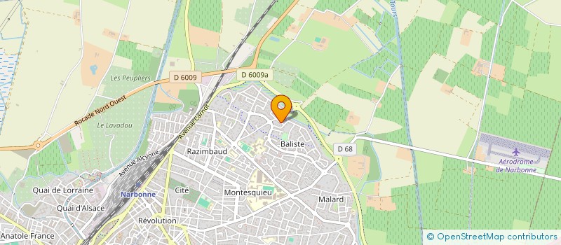 localisation de l'entreprise SCI DES CARMES à NARBONNE