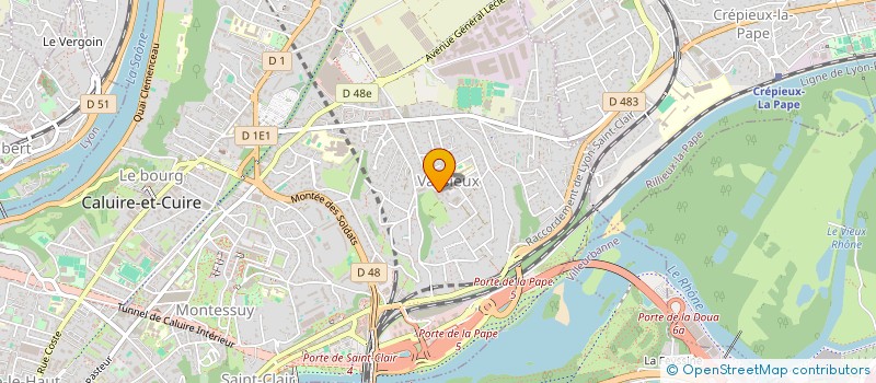 localisation de l'entreprise SCI DES CARMES  CALUIRE-ET-CUIRE