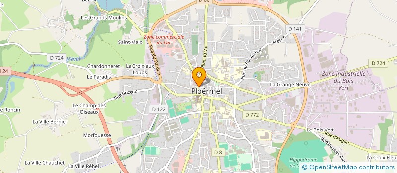 localisation de l'entreprise SCI DES CARMES  PLOERMEL