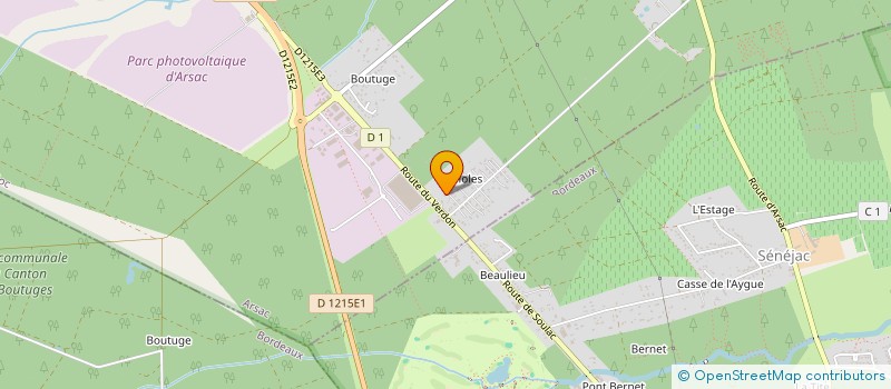 localisation de l'entreprise SCI DES CARMES  ARSAC