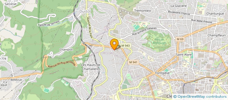 localisation de l'entreprise SCI DES CARMES  CLERMONT-FERRAND