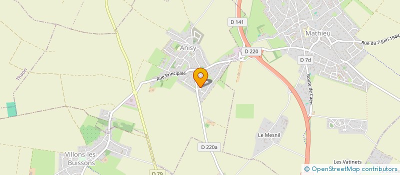 localisation de l'entreprise SCI DES CAROUBIERS  ANISY