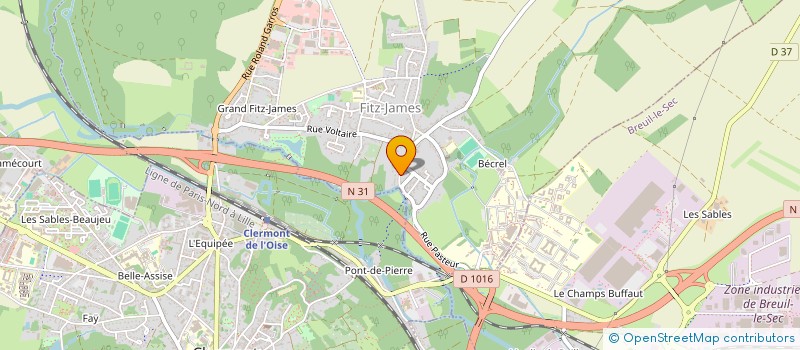 localisation de l'entreprise SCI DES CARREAUX DE MARINES  FITZ-JAMES