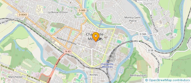localisation de l'entreprise SCI DES CARRIERES à CHARLEVILLE-MEZIERES