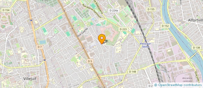 localisation de l'entreprise SCI DES CARRIERES  VITRY-SUR-SEINE