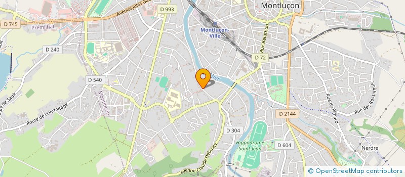 localisation de l'entreprise SCI DES CARRIERES à MONTLUCON