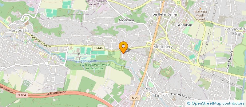 localisation de l'entreprise SCI DES CARRIERES GUIOT à LINAS